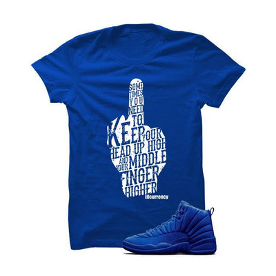 Jordan 12 Blue Suede - illCurrency Sneaker Matching Apparel