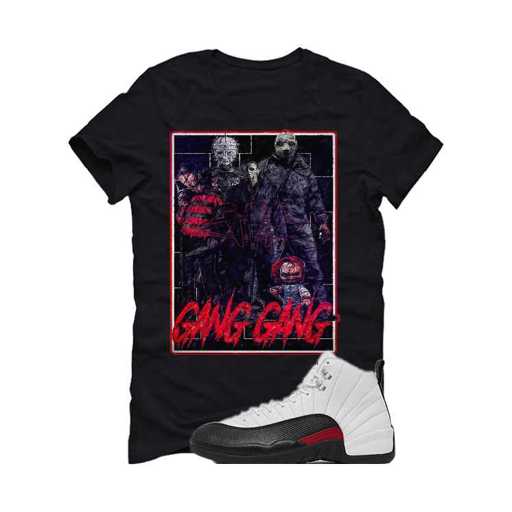 Air Jordan 12 “Red Taxi” | illcurrency Black T-Shirt (GANG GANG)