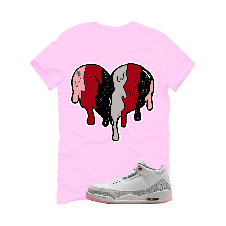 Air Jordan 3 Wings Pink T-Shirt (Heart)| illcurrency