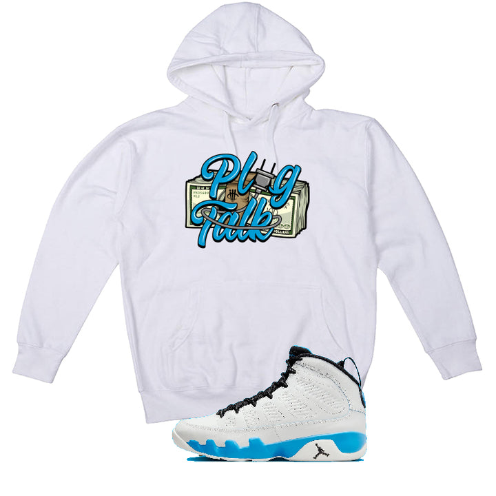 Air Jordan 9 “Powder Blue” | illcurrency White T-Shirt (Plug Talk)