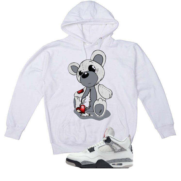 Air Jordan 4 White Cement White T-Shirt (Big Teddy)| illcurrency