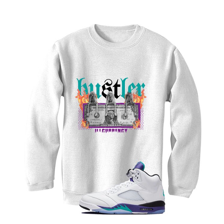 Air Jordan 5 OG Grape White T-Shirt (See No Evil Hustler)| illcurrency