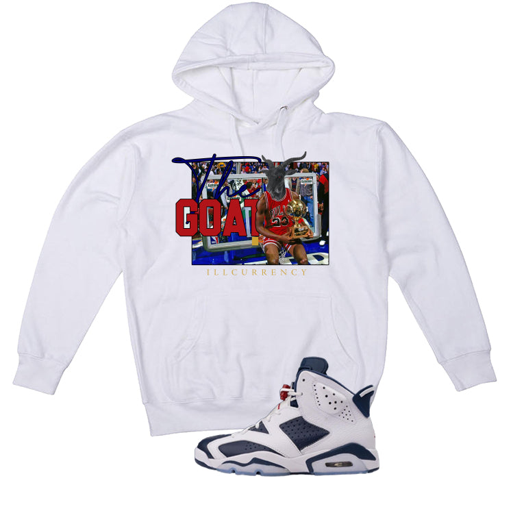 Air Jordan 6 Olympic White T-Shirt (GOAT 23)| illcurrency