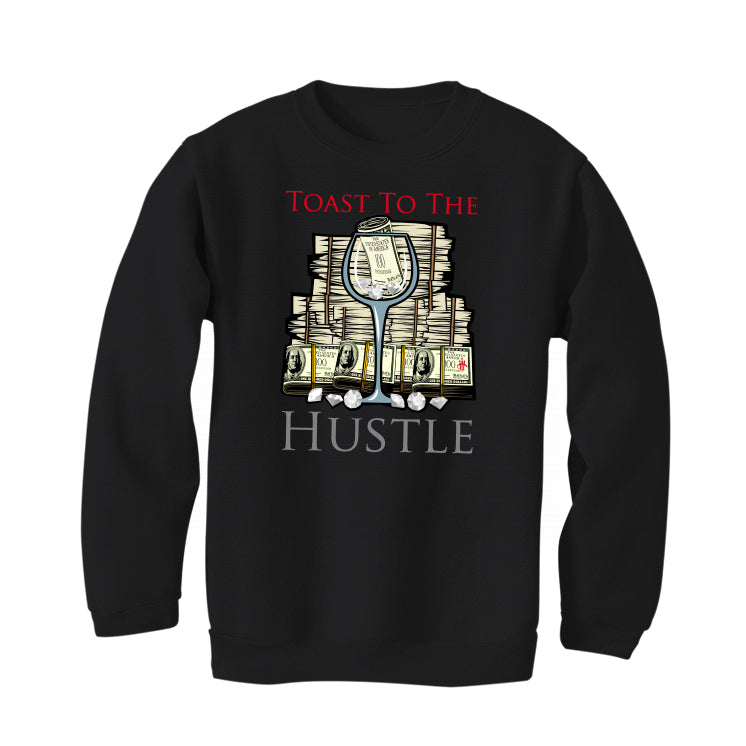 AIR JORDAN 4 “BRED REIMAGINED” 2024 | ILLCURRENCY Black T-Shirt (toast to the hustle)