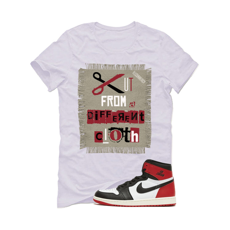 Air Jordan 1 High OG Black Toe Reimagined White T-Shirt (Cut from a different cloth)| illcurrency