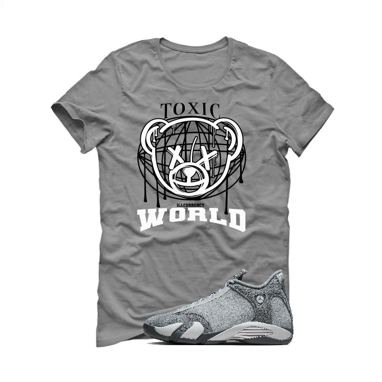 Air Jordan 14 “Flint Grey” | illcurrency Grey T-Shirt (Toxic World)