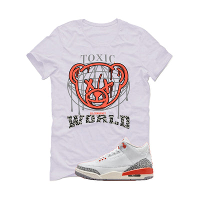 Air Jordan 3 WMNS “Georgia Peach” | illcurrency White T-Shirt (Toxic World)