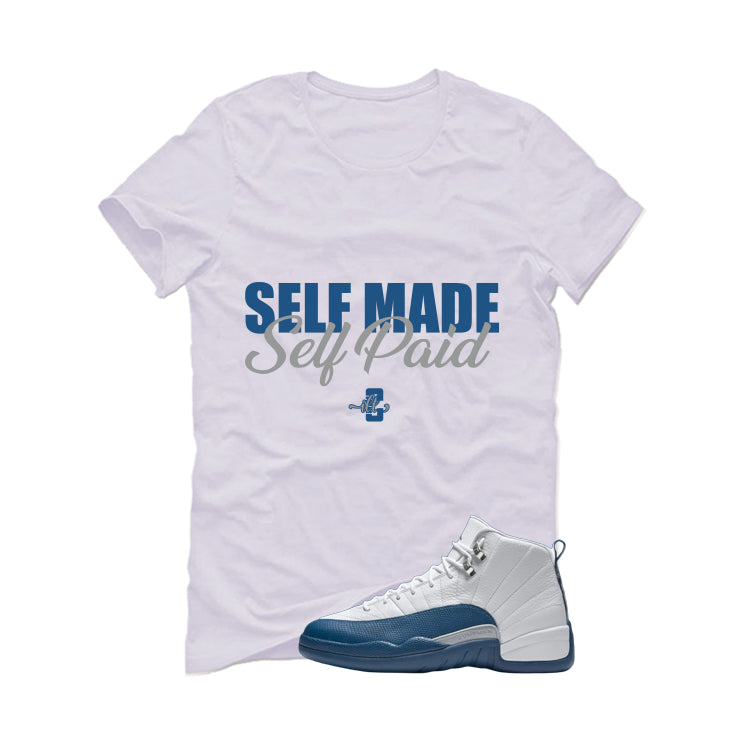 Air Jordan 12 French Blue White T-Shirt (Self Made Self Paid)| illcurrency
