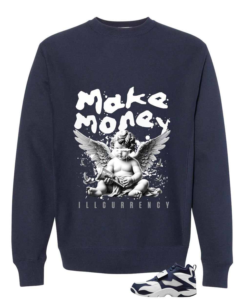 Nike Air Diamond Turf Cowboys Matching T-Shirt, Sweatshirts & Hoodies Navy Blue T-Shirt (Make Money)| illcurrency