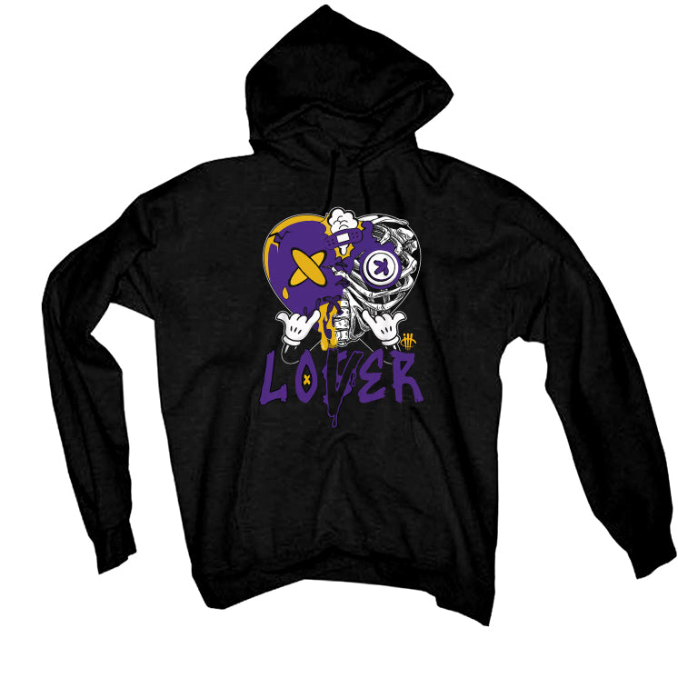 Air Jordan 12 Field Purple - Black T-Shirt (Lover Heart)