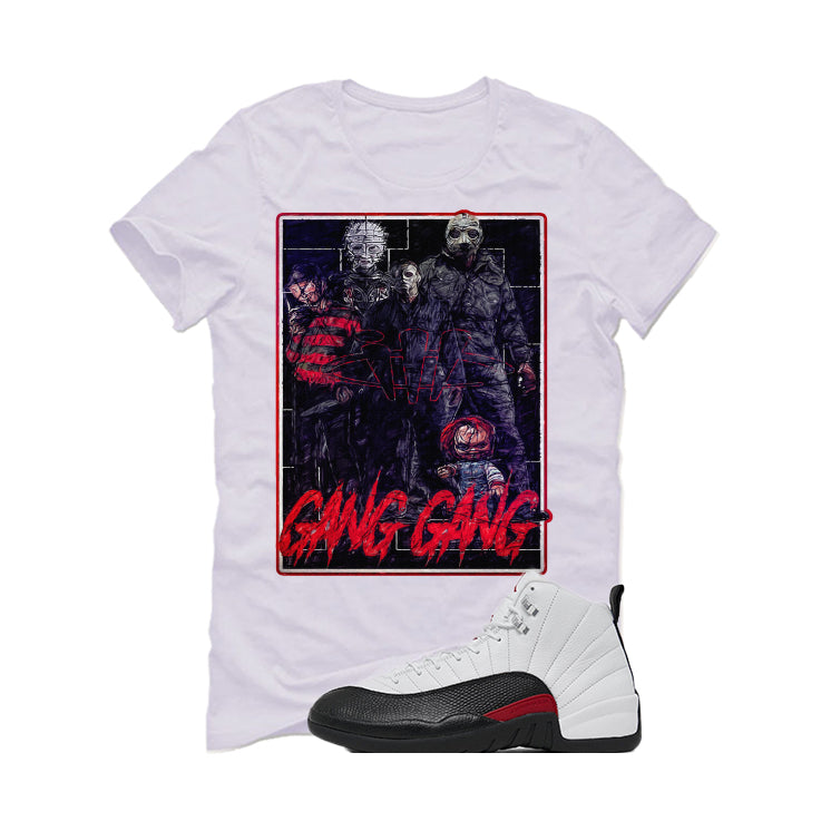 Air Jordan 12 “Red Taxi” | illcurrency White T-Shirt (GANG GANG)