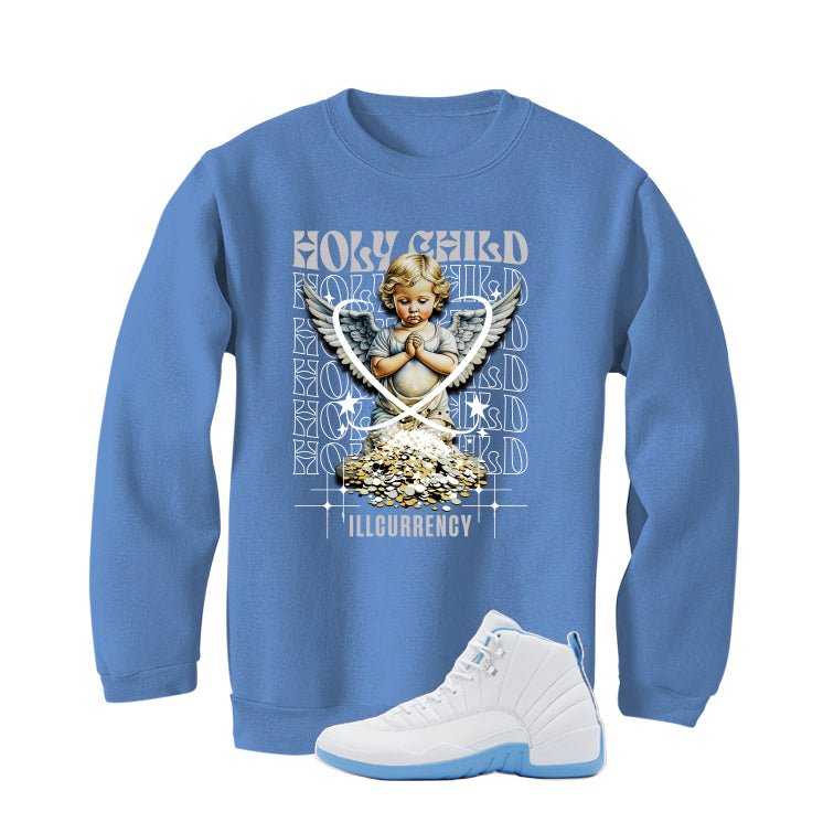 Air Jordan 12 Melo Carolina Blue T-Shirt (Holy Child)| illcurrency