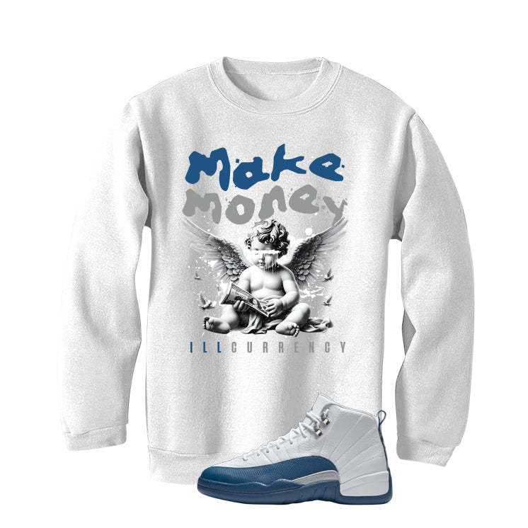 Air Jordan 12 French Blue White T-Shirt (Make Money)| illcurrency