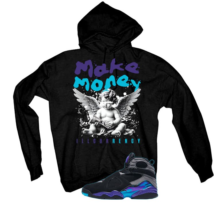 Air Jordan 8 OG Aqua Black T-Shirt (Make Money)| illcurrency