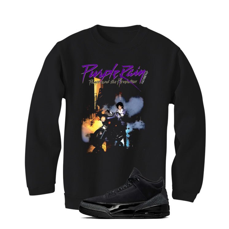 Air Jordan 3 Black Cat Black T-Shirt (Purple Rain)| illcurrency