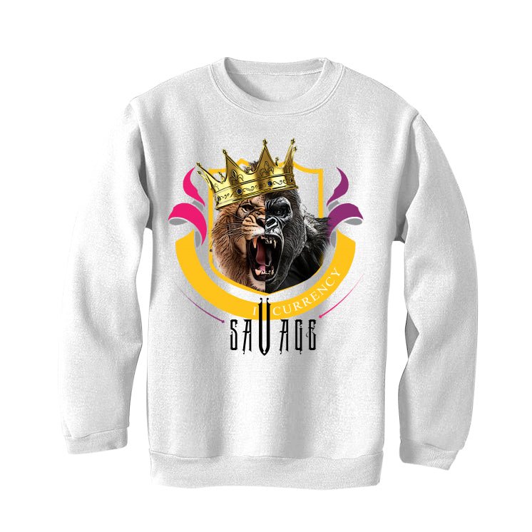 J Balvin x Air Jordan 3 Medellin Sunset - White T-Shirt (Savage King)