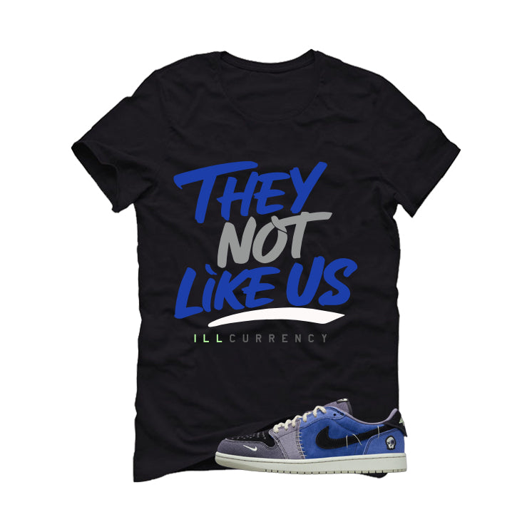 Air Jordan 1 Low OG Voodoo Alternate Matching T-Shirt, Sweatshirts & Hoodies Black T-Shirt (They not like us)| illcurrency