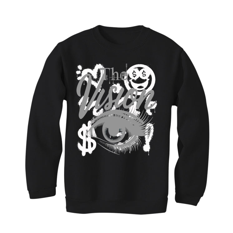 Air Jordan 4 Black Cat Matching T-Shirt, Sweatshirts & Hoodies Black T-Shirt (The Vision)| illcurrency