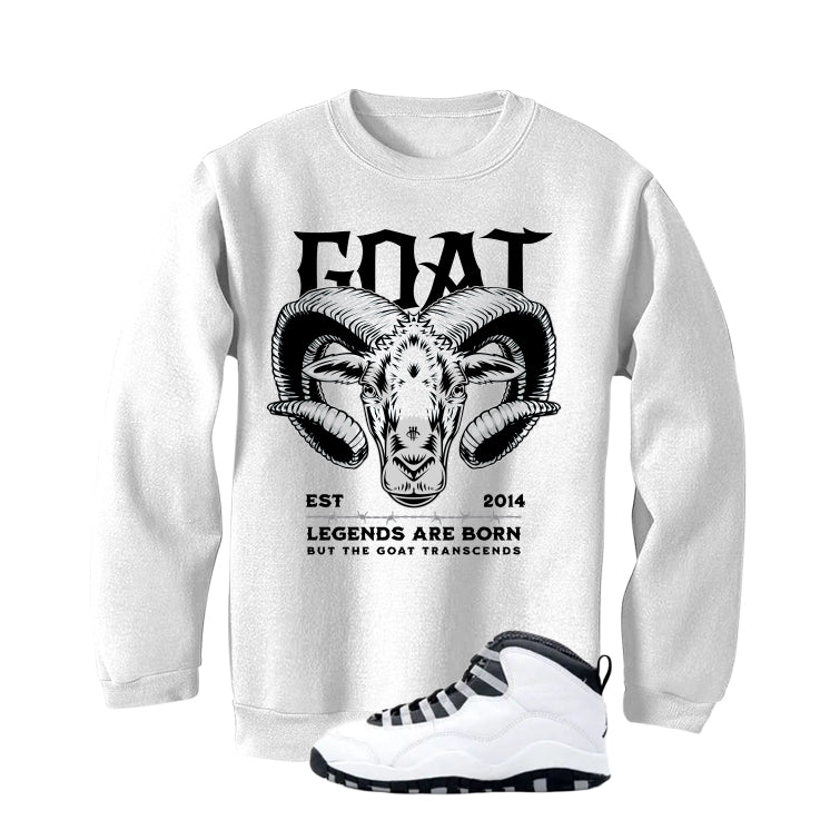 Air Jordan 10 OG Steel White T-Shirt (Legends Are Born)| illcurrency