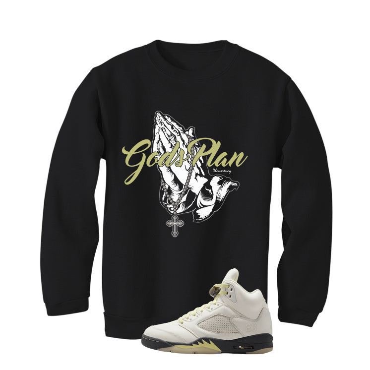 Air Jordan 5 WMNS Luminous Green Black T-Shirt (Gods Plan)| illcurrency