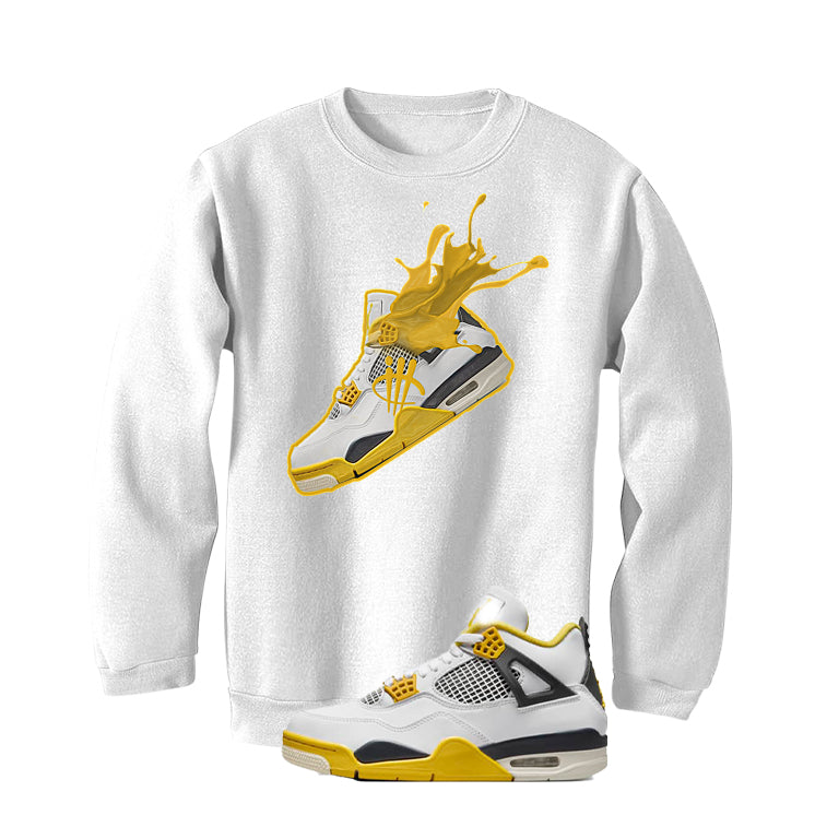 Air Jordan 4 WNNS “Vivid Sulfur” | illcurrency White T-Shirt (SPLASH 4)