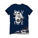 Air Jordan 1 High OG Midnight Navy Navy Blue T-Shirt (Divide)| illcurrency