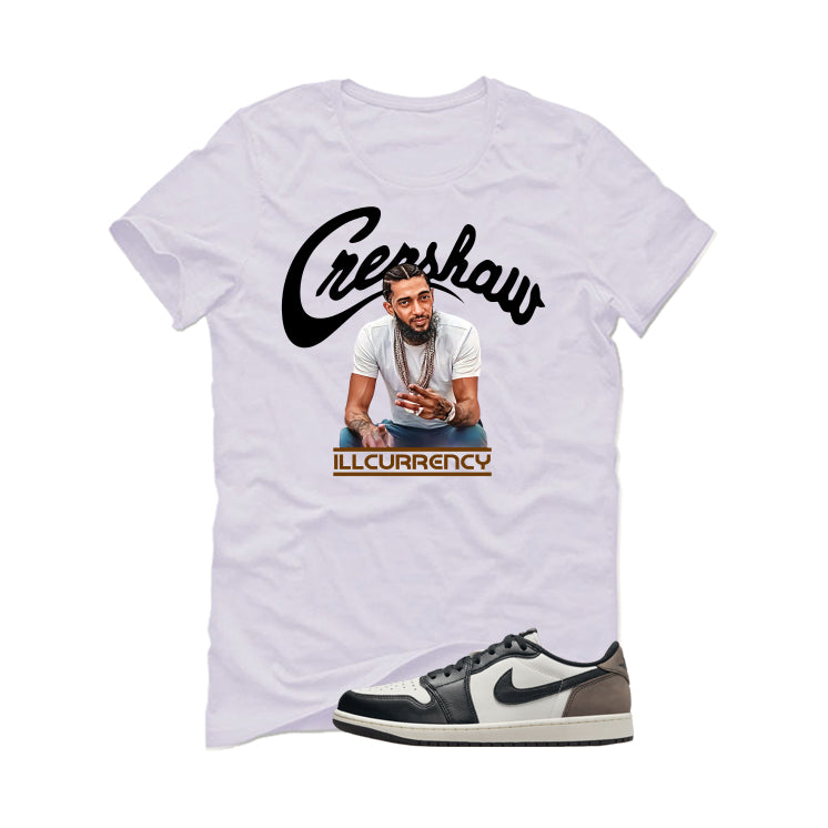 Air Jordan 1 Low OG Mocha White T-Shirt (Crenshaw)| illcurrency