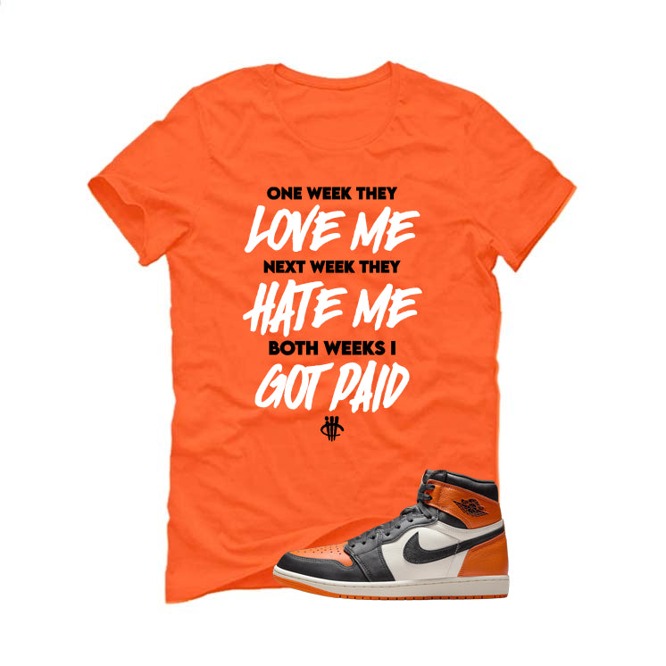 Air Jordan 1 High OG Shattered Backboard Orange T-Shirt (Paid)| illcurrency