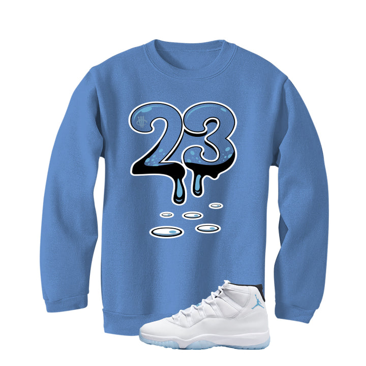 Air Jordan 11 Legend Blue Carolina Blue T-Shirt (23)| illcurrency