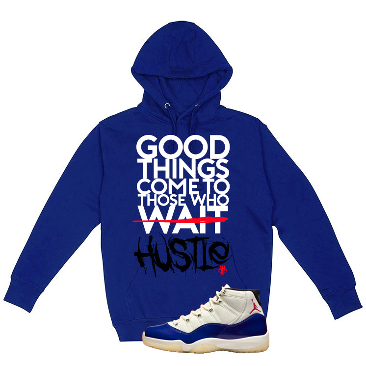 Air Jordan 11 Rare Air Matching T-Shirt, Sweatshirts & Hoodies Royal Blue T-Shirt (Good Things)| illcurrency