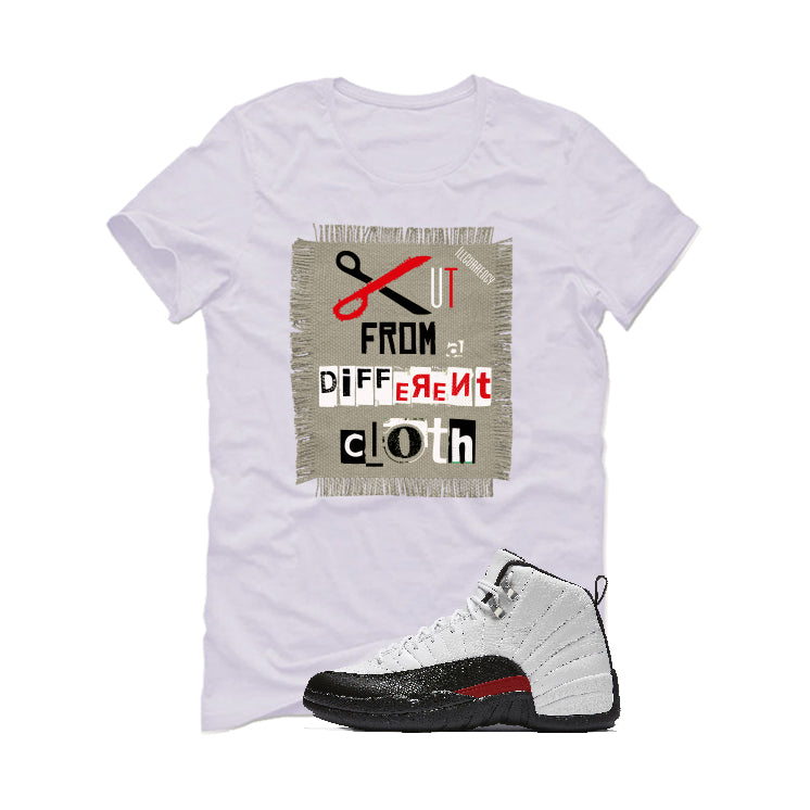 Air Jordan 12 “Red Taxi” | illcurrency White T-Shirt (Cut from a different cloth)