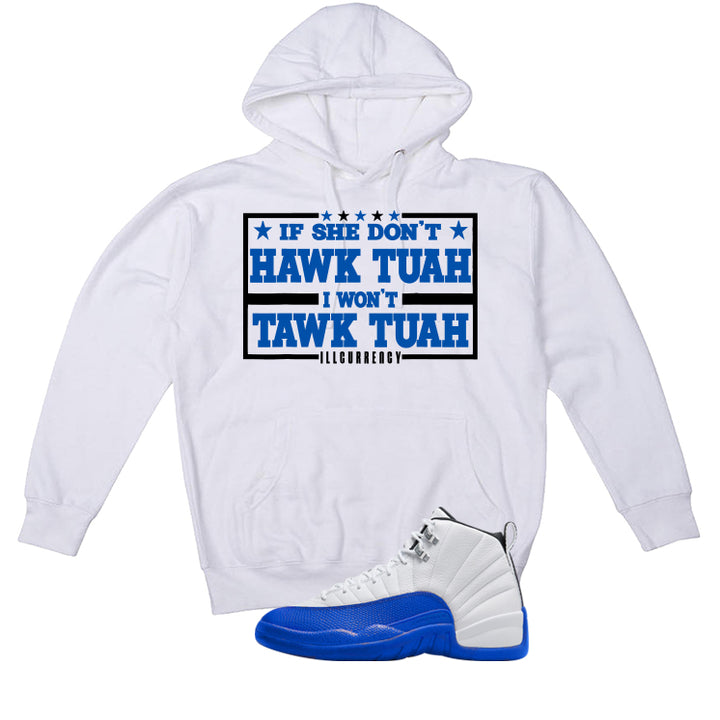 Air Jordan 12 Blueberry White T-Shirt (Hawk Tuah)| illcurrency