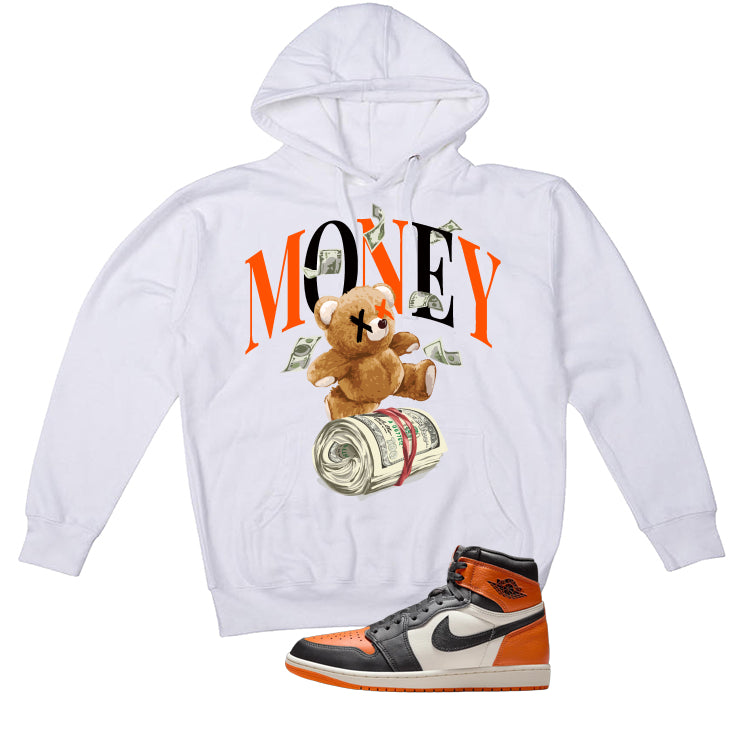 Air Jordan 1 High OG Shattered Backboard White T-Shirt (Money Bear Team)| illcurrency