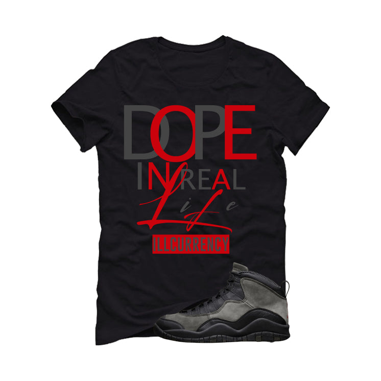Air Jordan 10 Shadow Matching T-Shirt, Sweatshirts & Hoodies Black T-Shirt (DOPE)| illcurrency