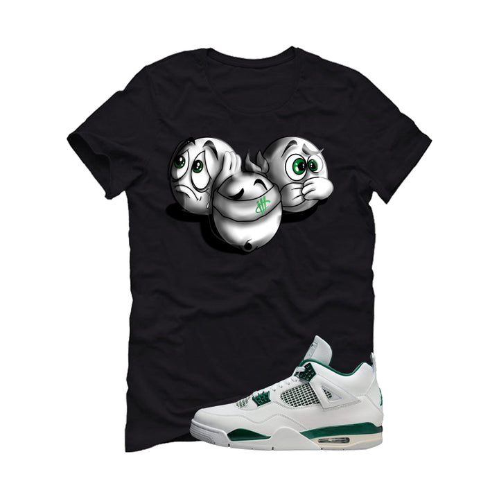 Air Jordan 4 Oxidized Green Black T-Shirt (SEE NO EVIL)| illcurrency