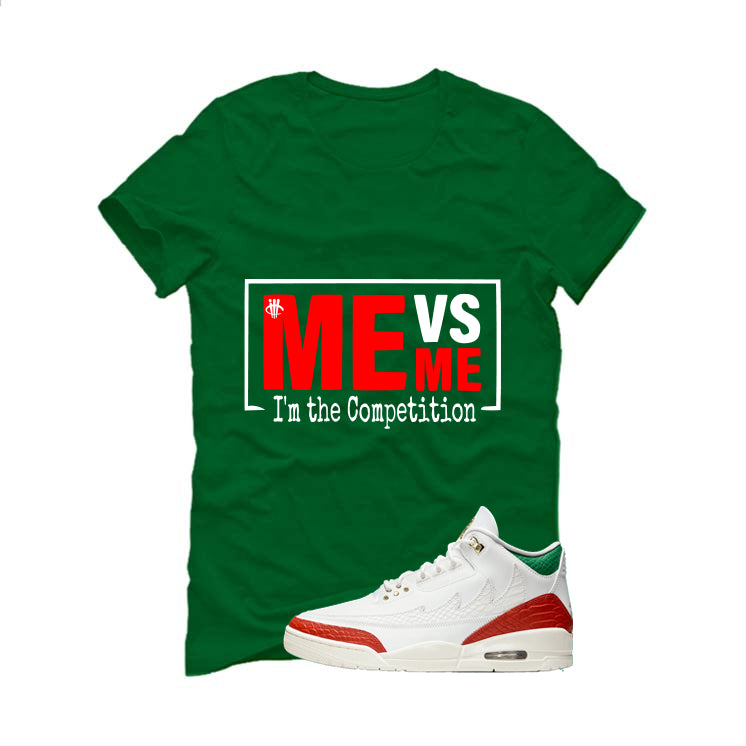 Air Jordan 3 Mexico El Vuelo Matching T-Shirt, Sweatshirts & Hoodies Pine Green T-Shirt (Me vs Me)| illcurrency