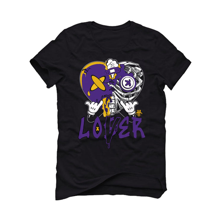 Air Jordan 12 Field Purple - Black T-Shirt (Lover Heart)