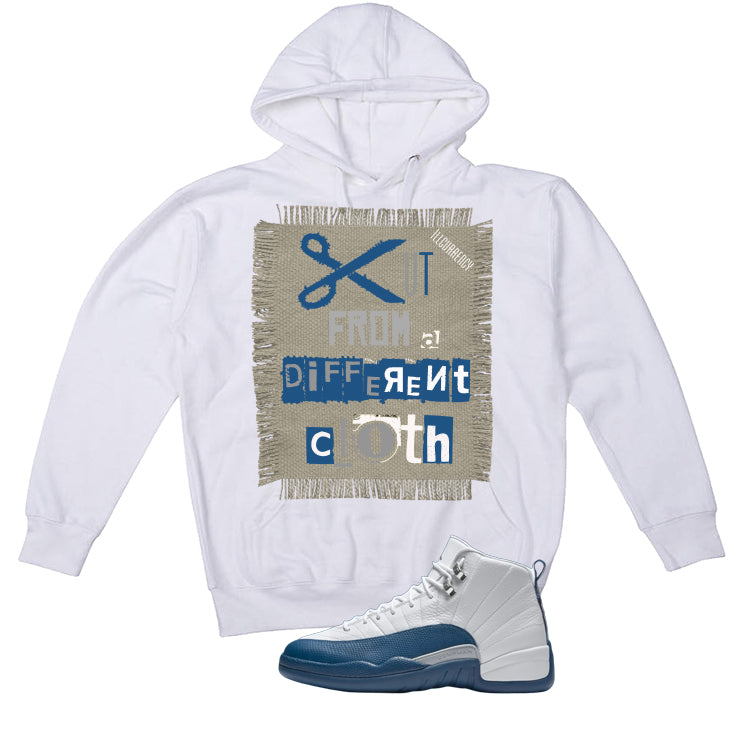 Air Jordan 12 French Blue White T-Shirt (Cut from a different cloth)| illcurrency