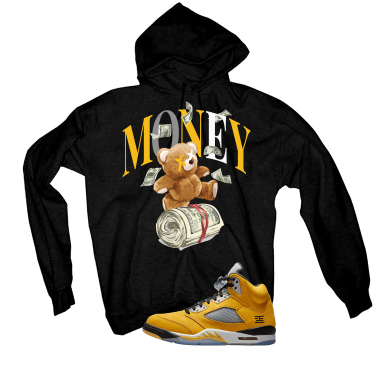 Air Jordan 5 Tokyo Matching T-Shirt, Sweatshirts & Hoodies Black T-Shirt (Money Bear)| illcurrency