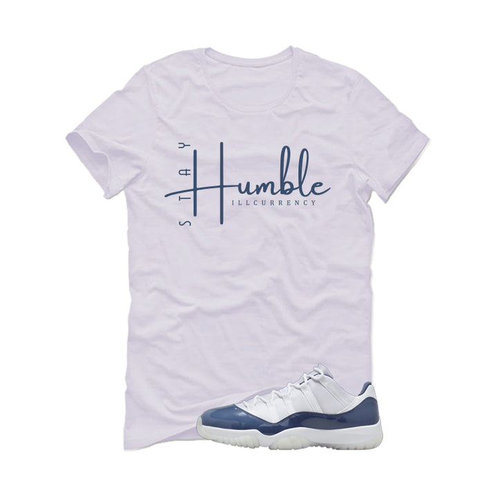 Air Jordan 11 Low Diffused Blue White T-Shirt (Stay Humble)| illcurrency