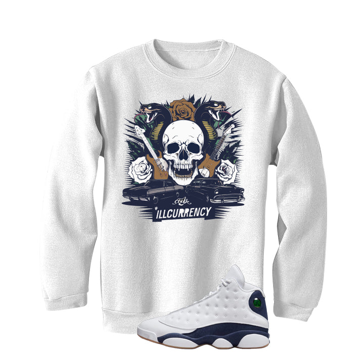 Air Jordan 13 Midnight Navy White T-Shirt (Vintage Illcurrency)| illcurrency