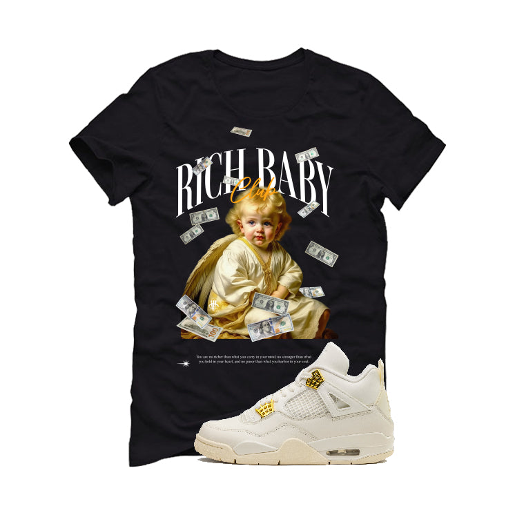 Air Jordan 4 WMNS “Metallic Gold” | illcurrency Black T-Shirt (rich baby club)