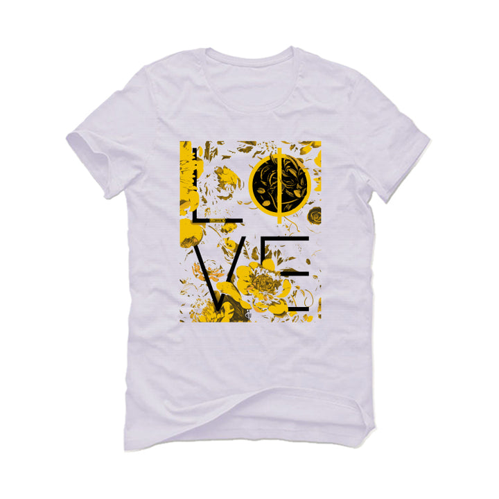 Air Jordan 1 High OG “Yellow Ochre” | illcurrency White T-Shirt (LOVE)