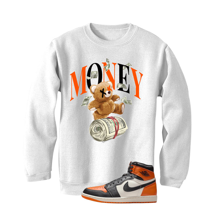 Air Jordan 1 High OG Shattered Backboard White T-Shirt (Money Bear Team)| illcurrency