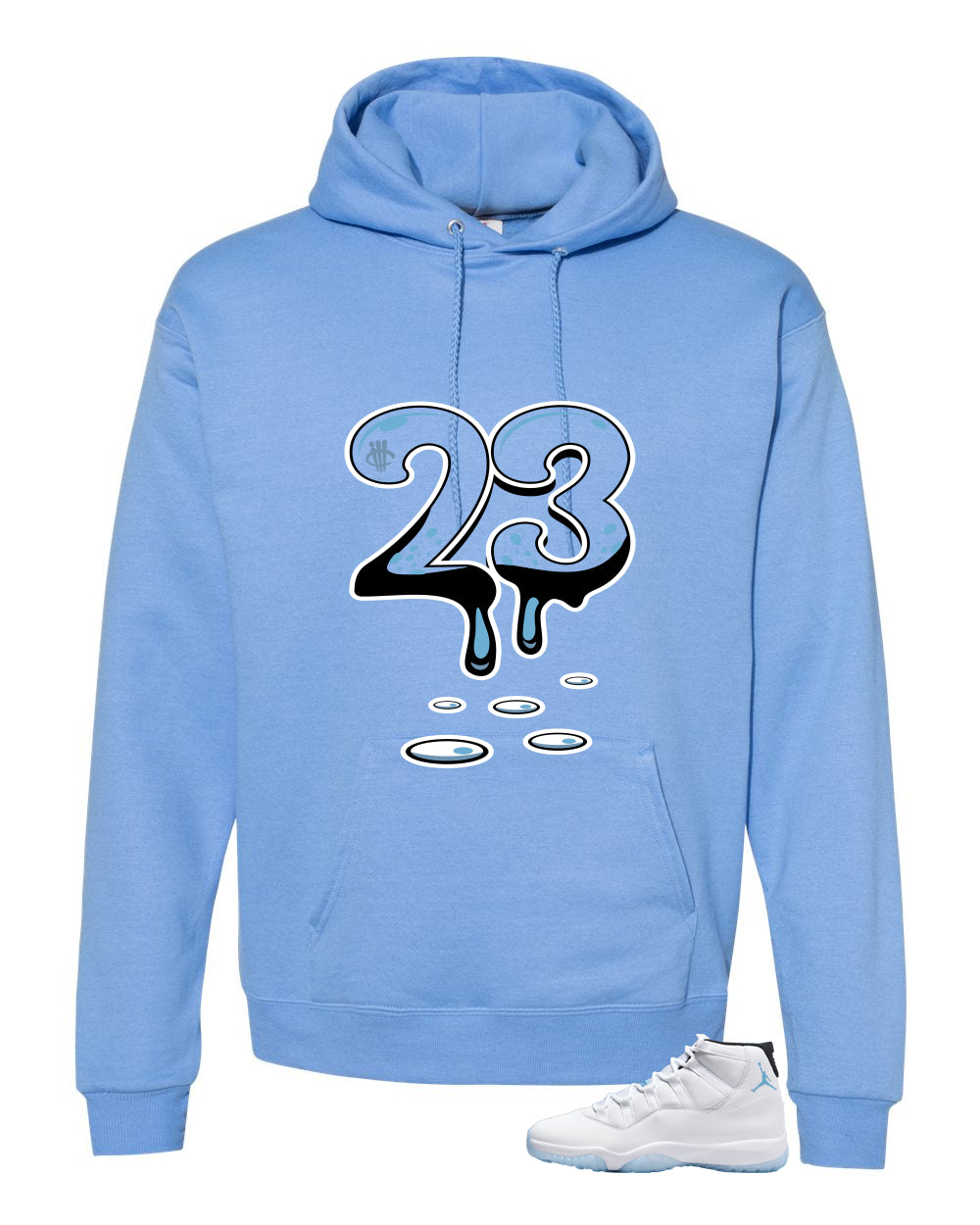 Air Jordan 11 Legend Blue Carolina Blue T-Shirt (23)| illcurrency