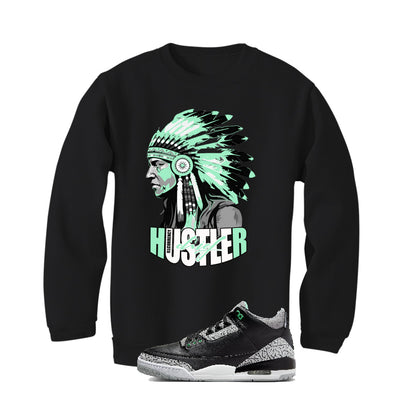 Air Jordan 3 “Green Glow” | illcurrency Black T-Shirt (Chief Hustler)