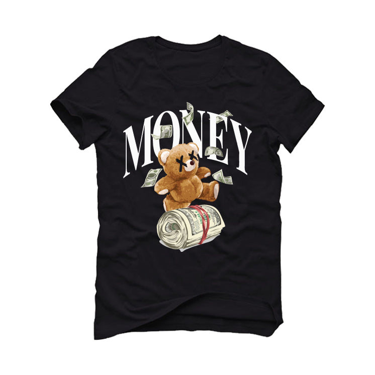 Air Jordan 4 Black Cat Matching T-Shirt, Sweatshirts & Hoodies Black T-Shirt (Money Bear)| illcurrency