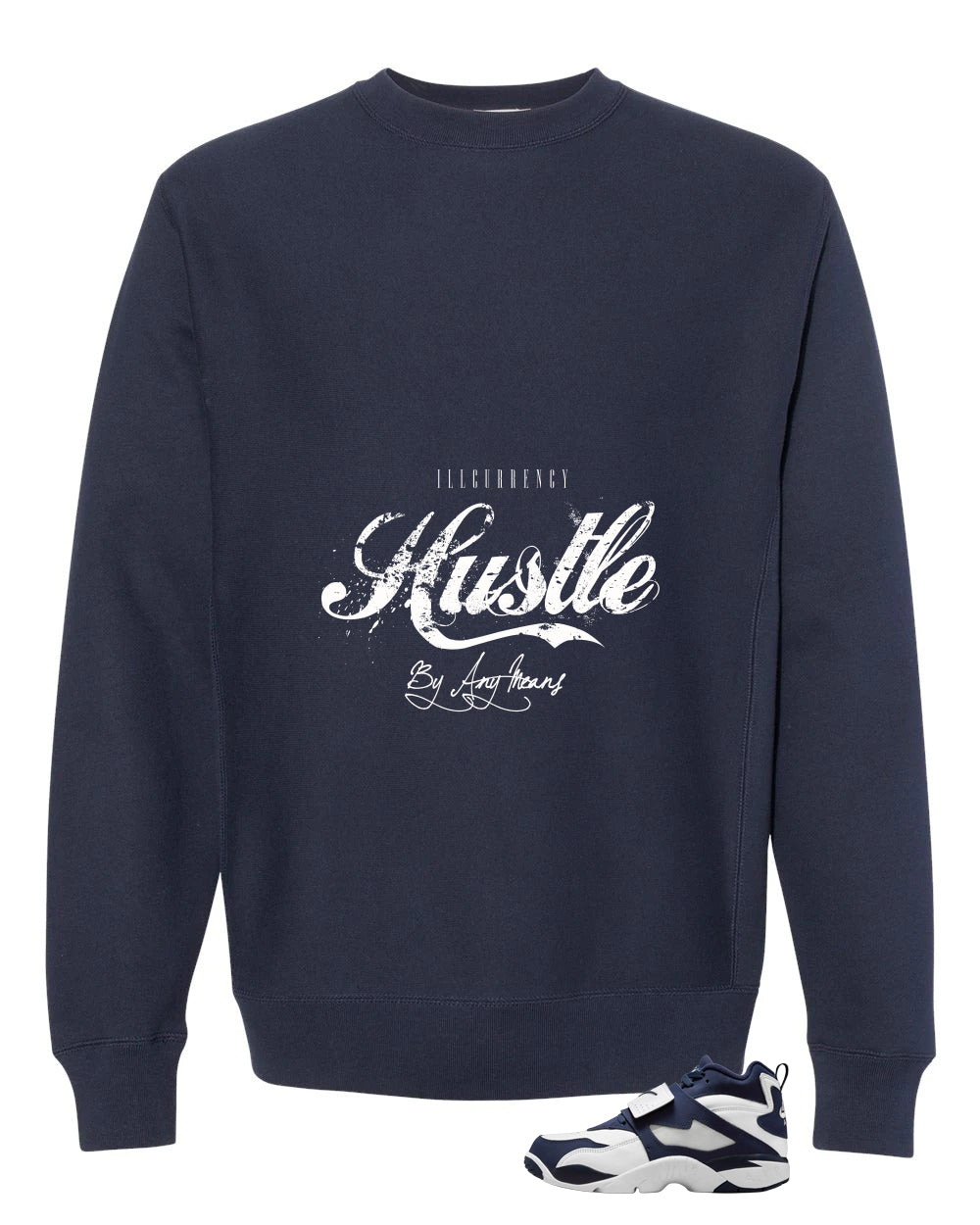 Nike Air Diamond Turf Cowboys Matching T-Shirt, Sweatshirts & Hoodies Navy Blue T-Shirt (Hustle By Any Means)| illcurrency