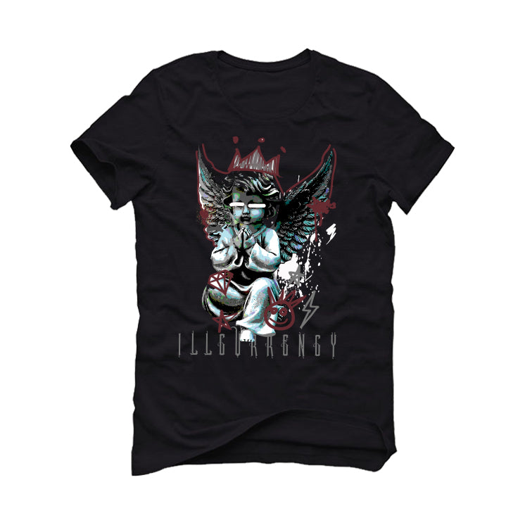 A Ma Maniére x Air Jordan 5 “Black” | illcurrency Black T-Shirt (Graffiti Angel)