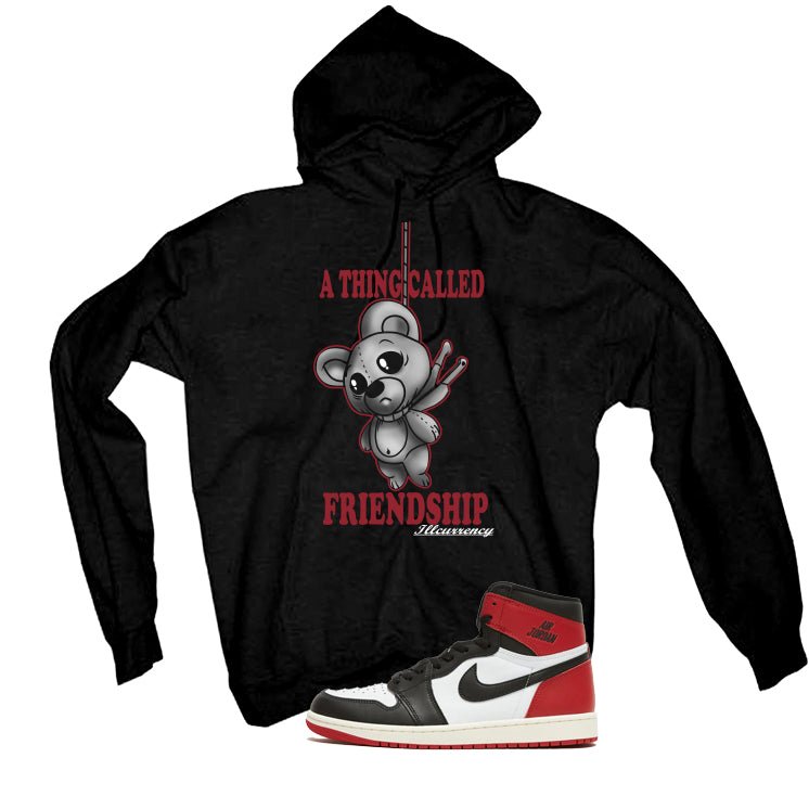 Air Jordan 1 High OG Black Toe Reimagined Black T-Shirt (Friendship Teddy)| illcurrency